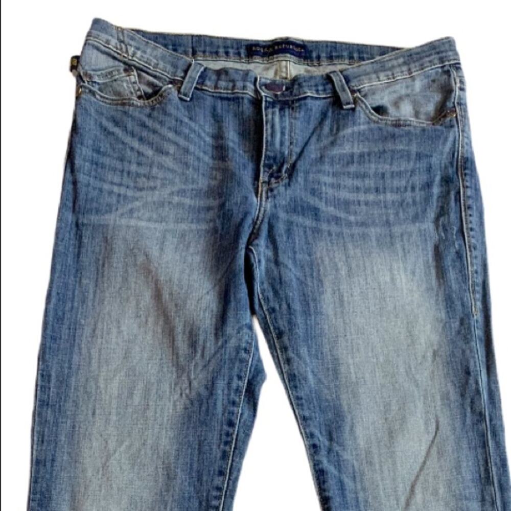 Rock & Republic Medium Wash Kasandra Boot Cut Mid Rise Jeans Women's Size 14 - Picture 3 of 8
